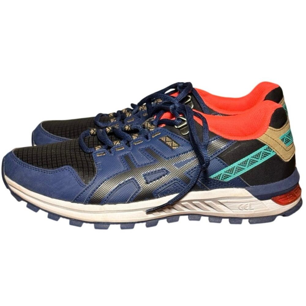 ASICS GEL-Citrek Mens Size 8 Blue Expanse Black Orange Trail Running Shoes